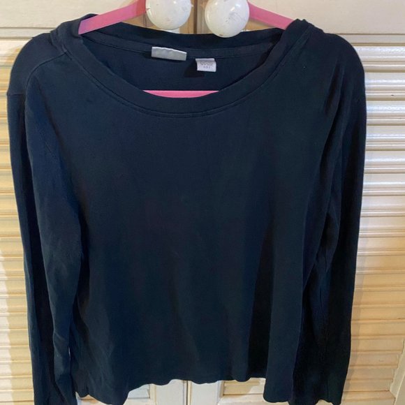 Chico's 3/4 length black t-shirt size 2